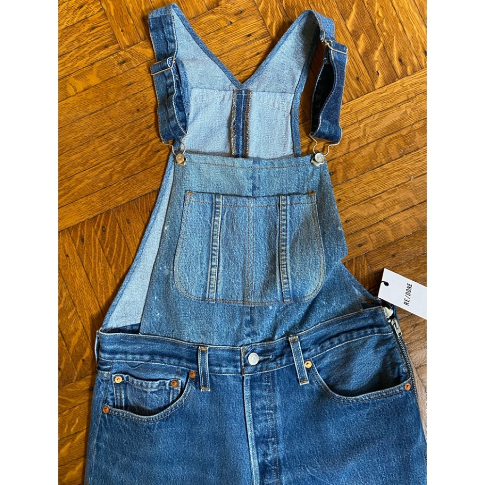 NWT RE/DONE Levi’s 90’s Inspired Overall Jeans - Size 27 - Picture 4 of 9
